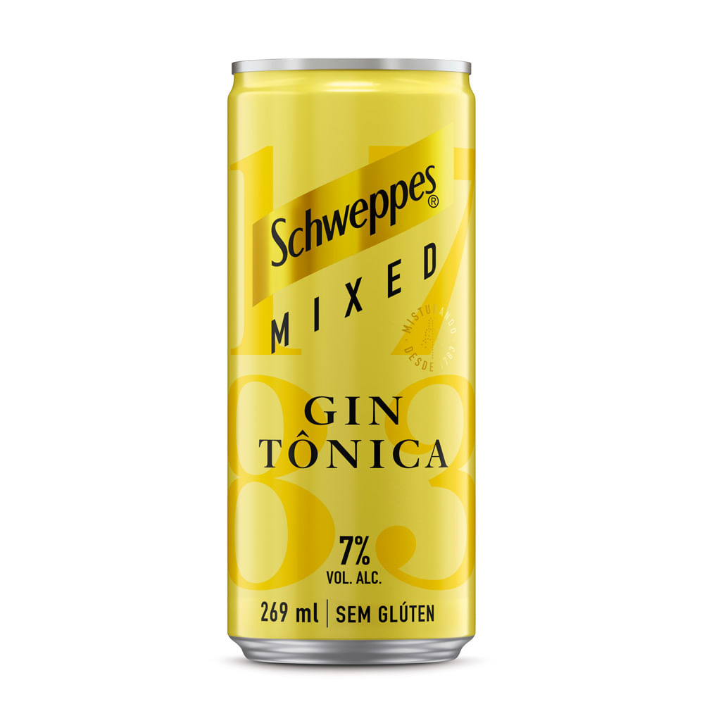 Bebida Mista Schweppes Mixed Gin Tônica 269ml Lata