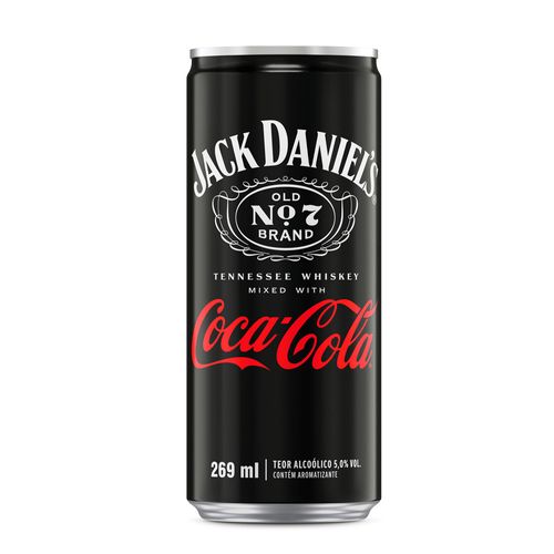 Drink Pronto Jack Daniel's e Coca Cola Lata 269ml