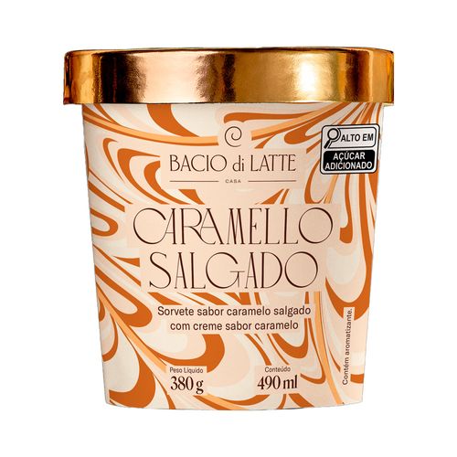 Gelato Caramelo Salgado Bacio Di Latte 490ml