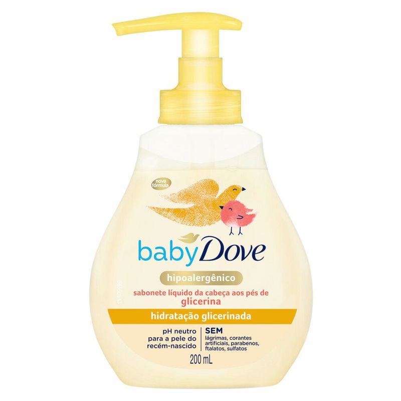 Sabonete-Liquido-Infantil-Dove-Baby-Hidratacao-Glicerinada-Pump-200ml