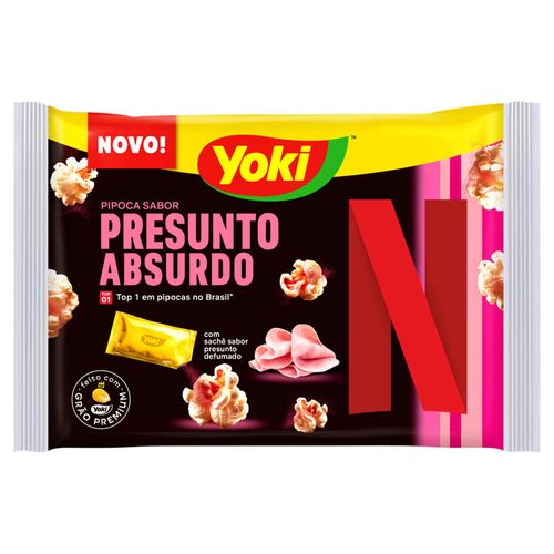 Pipoca para Microondas Yoki Presunto Defumado 95g