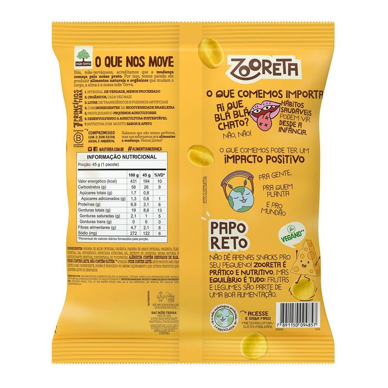 Salgadinho-Organico-Infantil-Mae-Terra-Zooreta-Queijo-45-g