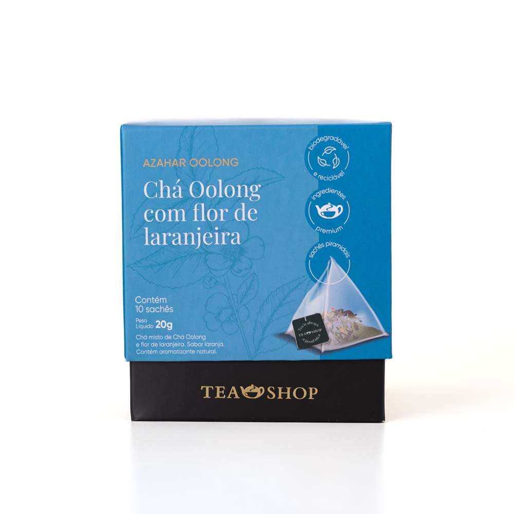 Chá Oolong Tea Shop com Flor de Laranjeira Caixa com 10 Sachês