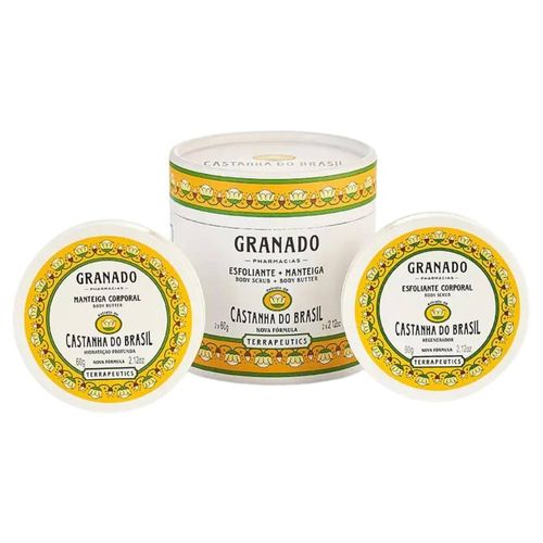 Kit Esfoliante e Manteiga Corporal Granado Castanha do Brasil