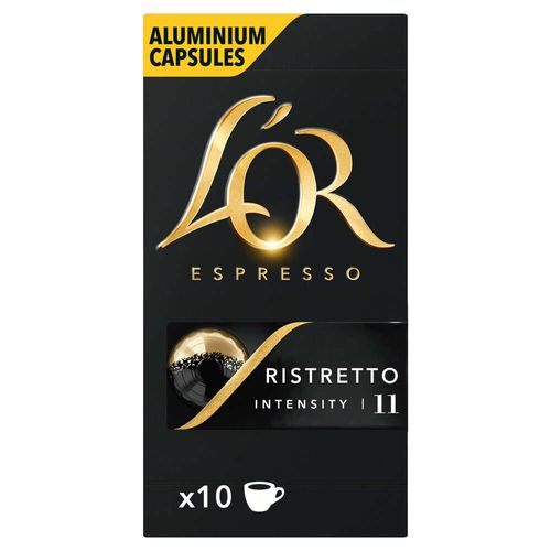 Cápsulas de Café Espresso Ristretto L'Or com 10 Unidades