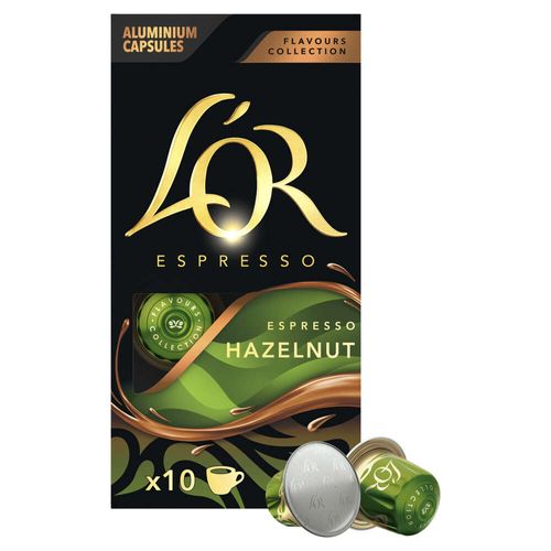 Cápsulas de Café L'Or Hazelnut com 10 Unidades