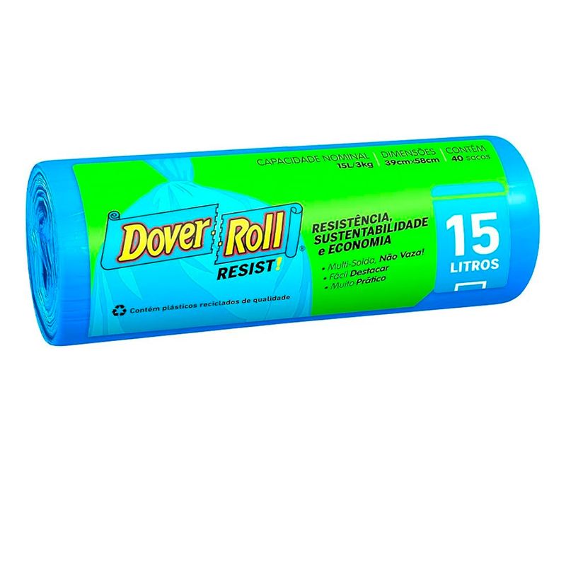 Saco-para-Lixo-Dover-Roll-Resistent-15L-Azul-60-Unidades