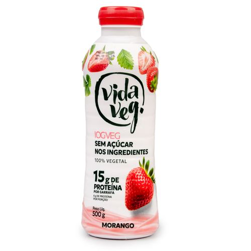 Iogurte Vegano Zero Vida Veg Morango 500g