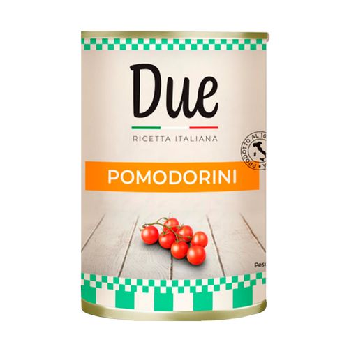 Tomate Cereja Italiano Due Lata 400g