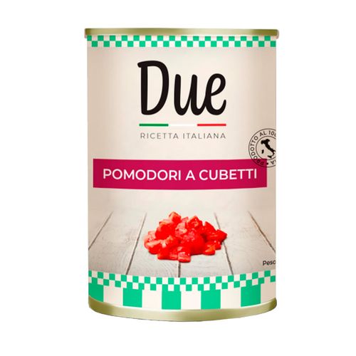 Tomate em Cubos Italiano Due Lata 400g