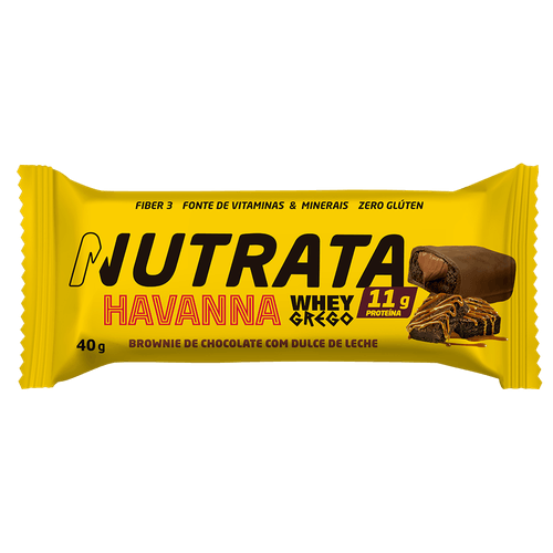 Barra Whey Grego Brownie Doce de Leite Havanna 40g