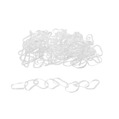 Elásticos de Silicone Transparente para Cabelo Proart 100 Unidades