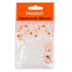 Elasticos-de-Silicone-Transparente-para-Cabelo-Proart-100-Unidades