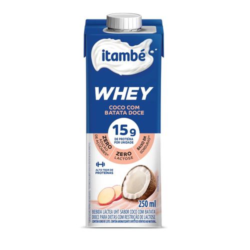 Bebida Láctea Gelada Itambé Whey Coco Batata Doce Itambé 250ml