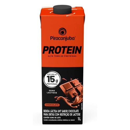 Bebida Láctea Gelada 15g Proteína Piracanjuba Chocolate 1L
