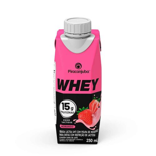 Bebida Proteica Gelada Piracanjuba Morango 250ml