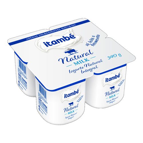 Iogurte Natural Integral Milk Itambé Bandeja 340g