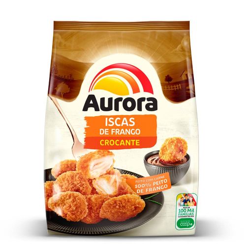 Iscas de Frango Empanadas Aurora Crocante 275g