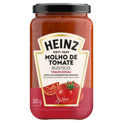 Molho Tomate Rústico Tradicional Heinz 320g