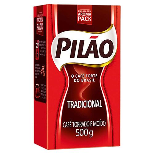 Café Torrado E Moído Pilão Tradicional A Vácuo 500g