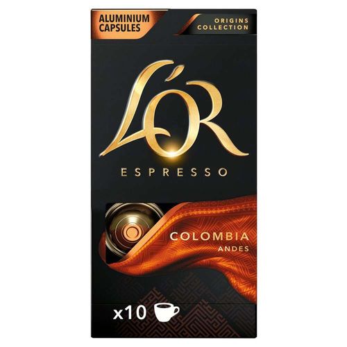 Cápsulas De Café Espresso Colombia L'Or com 10 Unidades