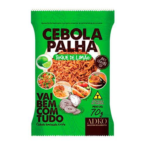 Cebola Palha Toque de Limão Adko pacote 70g