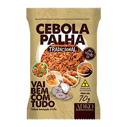 Cebola Palha Tradicional Adko Pacote 70g