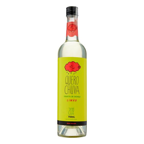 Bebida Aperitivo de Cachaça Quero Chuva Limão 750ml