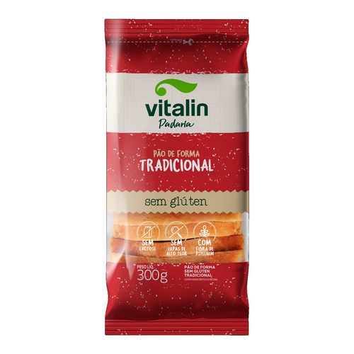 Pão Sem Glúten Vitalin Tradicional 300g