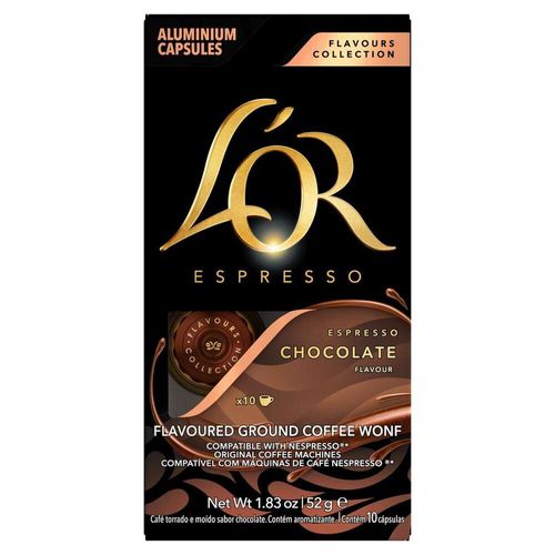 Cápsulas de Café Espresso Chocolate L'Or com 10 Unidades