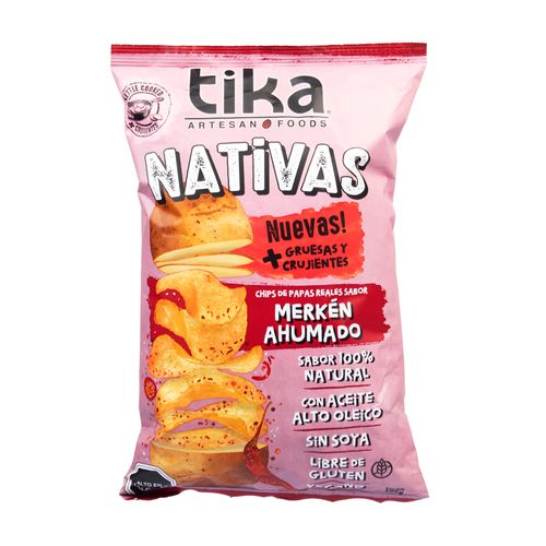 Batata Chips Chilena Merken Tika Natural 150g