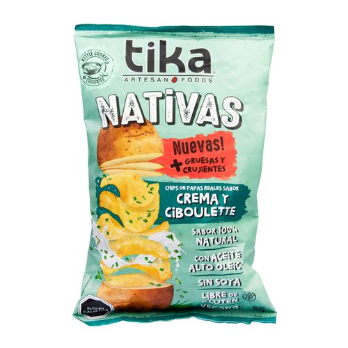 Batata Chips Chilena Creme de Cebola Tika Natural 150g