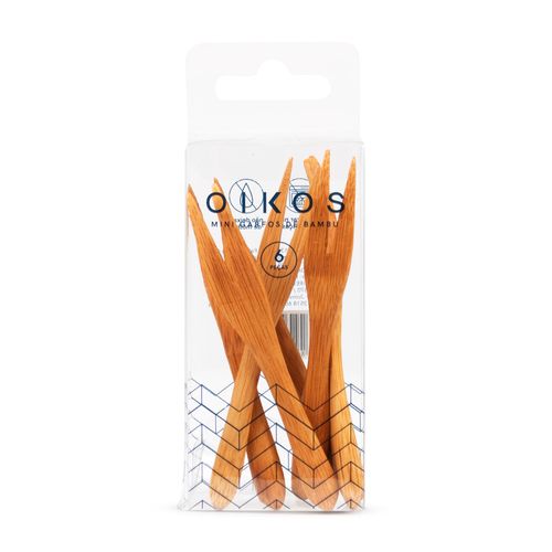 Kit de 6 Mini Garfos de Bambu Oikos