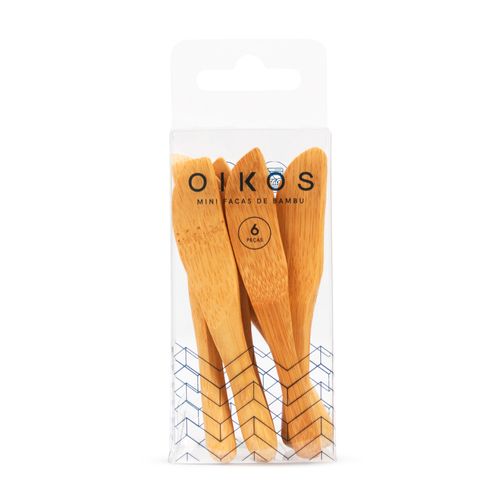 Kit de 6 Mini Facas de Bambu Oikos