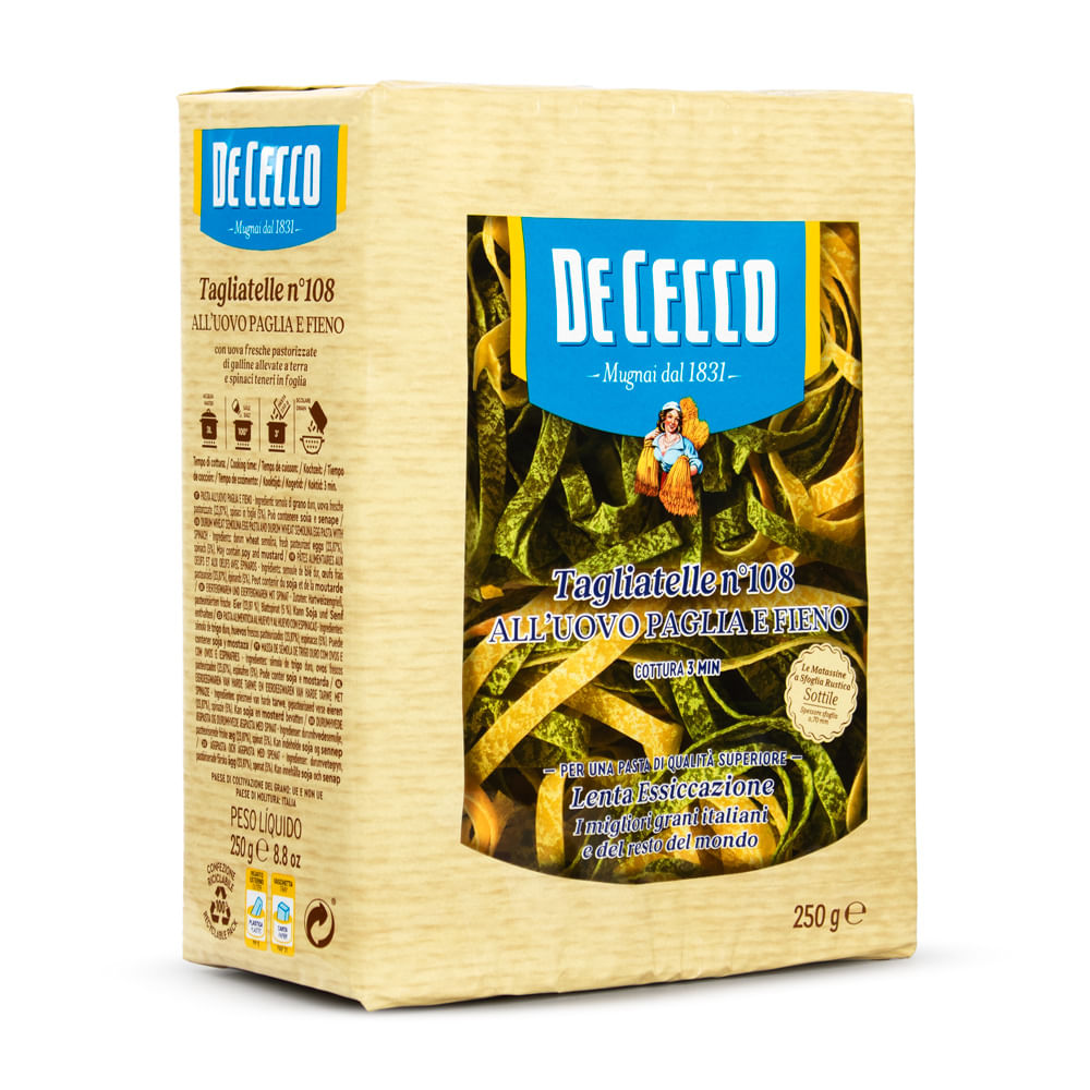 Tagliatelle Italiano Paglia E Fieno De Cecco Nº 108 250g