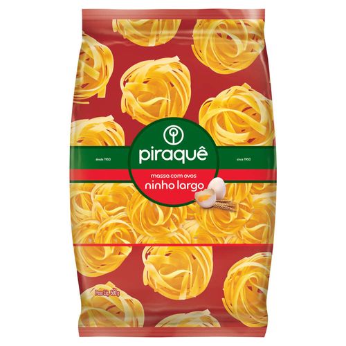Massa De Sêmola Com Ovos Ninho Largo Piraquê 500g