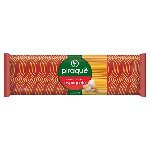 Macarrão Piraquê Espaguete Ovos 500g