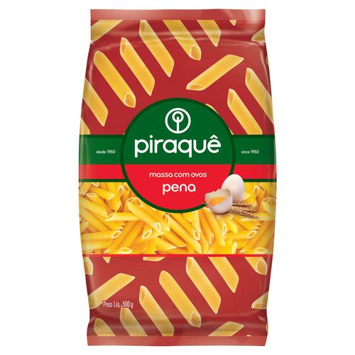 Massa De Sêmola Com Ovos Pena Piraquê 500g