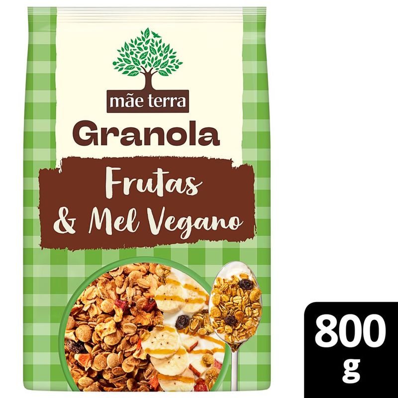 Granola-Frutas-e-Mel-Mae-Terra-Pacote-800g