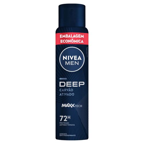 Desodorante Aerossol Nivea Deep Carvão Ativado 200ml