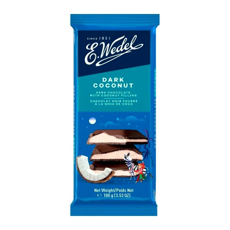 Chocolate-Polones-Dark-com-Coco-E.Wedel-100g