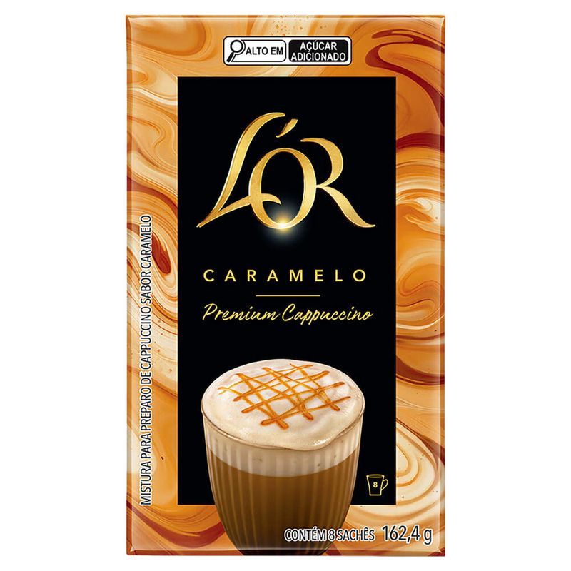 Cappuccino-Soluvel-LOr-Caramelo-8-Saches-1624g