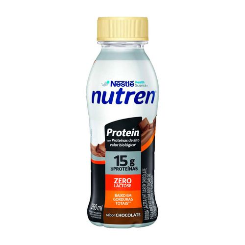 Bebida Láctea Nutren Protein 15g Proteínas Chocolate 260ml