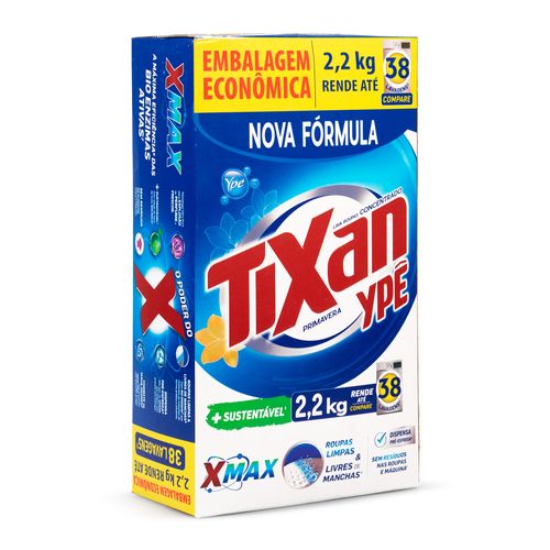 Lava Roupas em Pó Concentrado Primavera Tixan 2,2kg