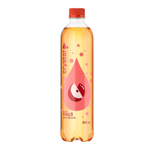 Água Mineral Saborizada Gelada Crystal Maçã 510ml