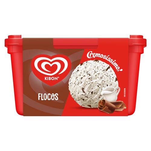 Sorvete   Kibon  Cremosíssimo   Flocos  Pote    1,5