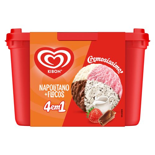 Sorvete Kibon Cremosíssimo 4 Em 1 Pote 2L