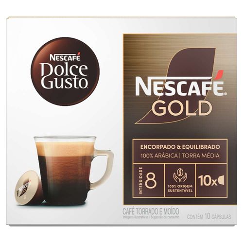 Cápsulas de Café Nescafé Dolce Gusto Gold Lungo com 10 Unidades
