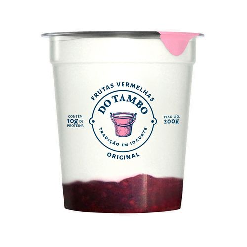 Iogurte Do Tambo Frutas Vermelhas Original 200g