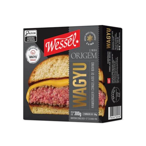 Hambúrguer Bovino Wagyu Wessel 300g